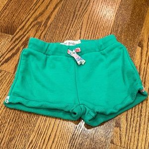 Green Mini Boden girls shorts - 3T